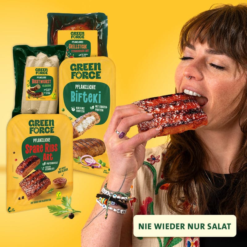 Pflanzliche Grillprodukte von GREENFORCE